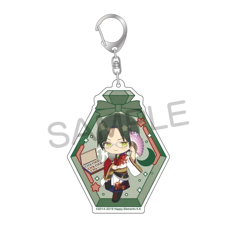 Ensemble Stars! Pendentif porte-clés en acrylique, version bouteille à message, pour sac, voiture, téléphone portable, cadeau pour amis et festivals