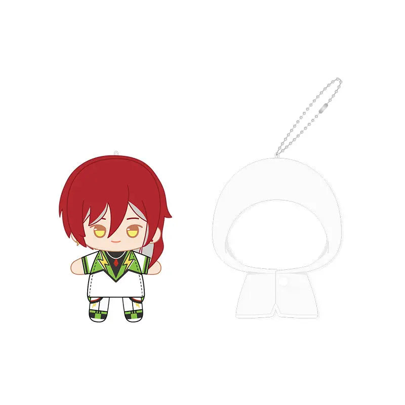 Ensemble Stars!! 2 Poupées à doigts en peluche douce style imperméable, porte-clés et pendentifs de sac, figurines mignonnes, jouets d'anime et de jeu, poupées de collection
