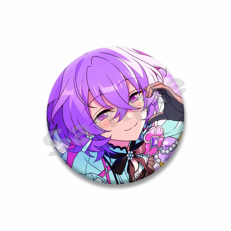 Ensemble étoiles Anime broche sur sac à dos dessin animé rôle Tatsumi Kazehaya Eichi Tenshouin Badge pour vêtements bijoux cadeau pour amis