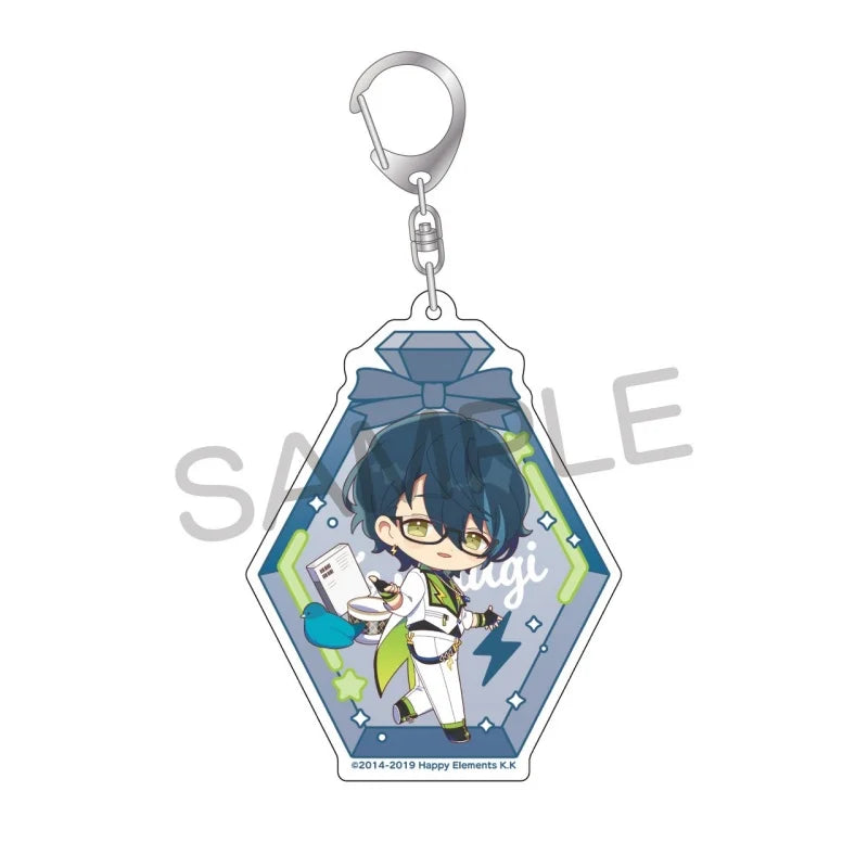 Ensemble Stars! Pendentif porte-clés en acrylique, version bouteille à message, pour sac, voiture, téléphone portable, cadeau pour amis et festivals