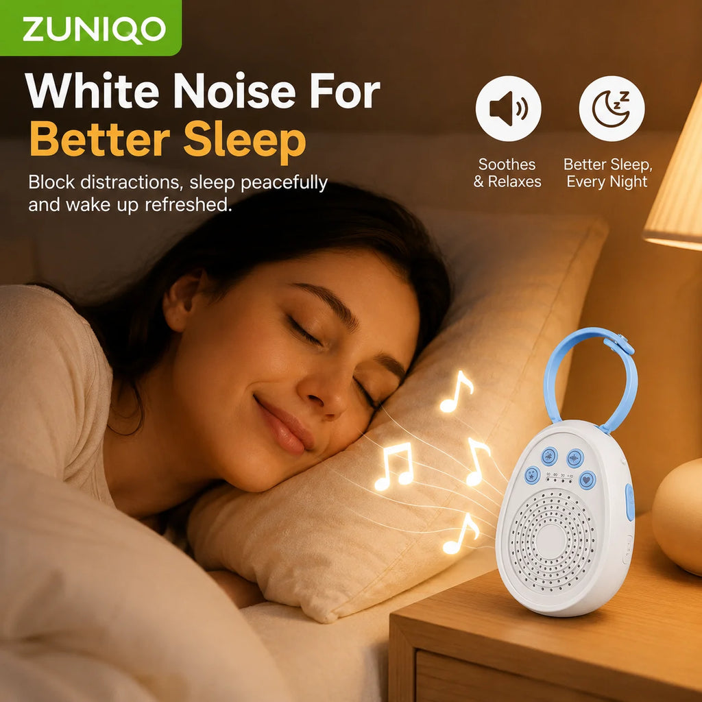 Machine à Bruit Blanc Bébé – Endormissement Rapide en 3 Minutes, 20 Sons Apaisants Rechargeable USB