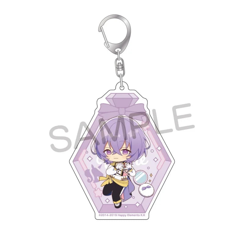 Ensemble Stars! Pendentif porte-clés en acrylique, version bouteille à message, pour sac, voiture, téléphone portable, cadeau pour amis et festivals