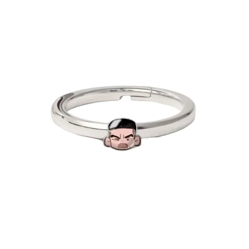 Haikyuu!! Kageyama KozumeKENMAS HinMiShoyo-Bague Ajustable pour Couple, Bijoux Périphpopularité Originaux, Cadeau d'Anniversaire
