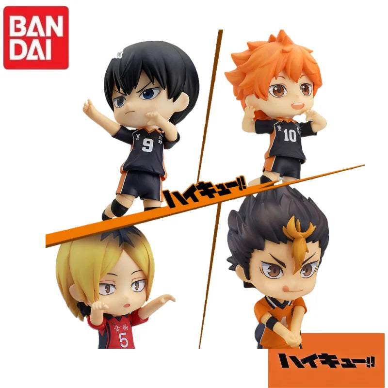 En Stock Original Bandai Gsc Nendoroid Haikyuu!! Shoyo Hinata Kageyama Tobio Kenma Kozume Version Q modèle de personnage à collectionner
