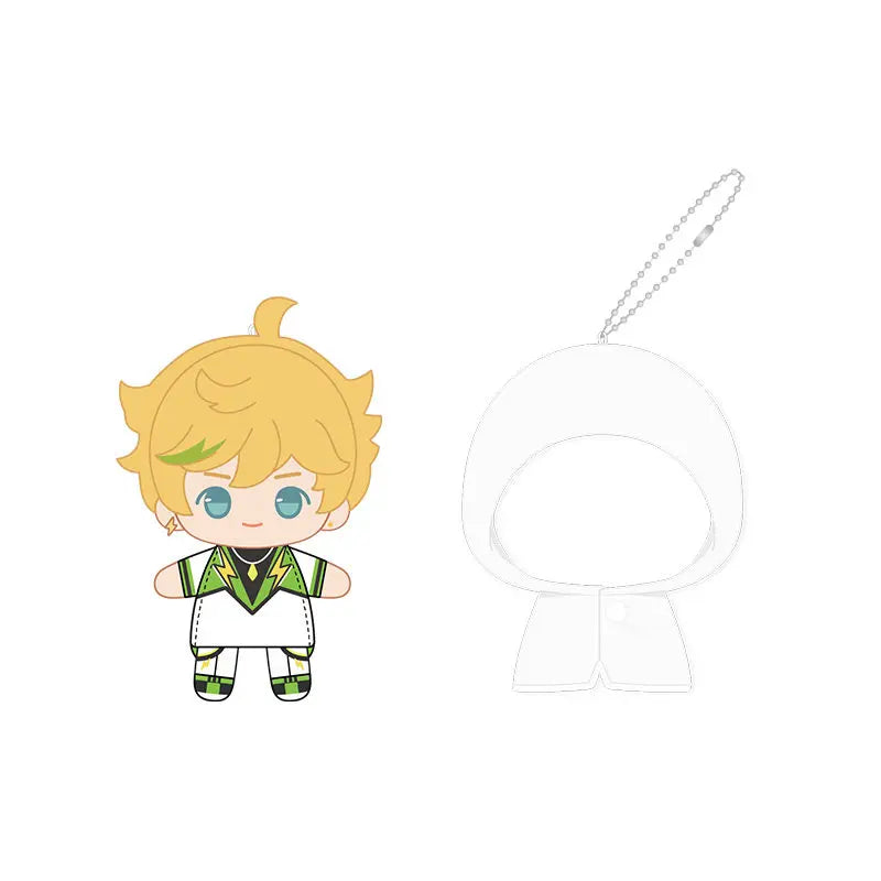 Ensemble Stars!! 2 Poupées à doigts en peluche douce style imperméable, porte-clés et pendentifs de sac, figurines mignonnes, jouets d'anime et de jeu, poupées de collection
