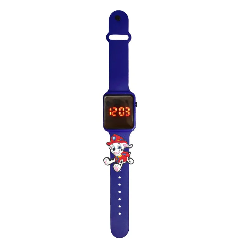 Dessin animé patte patrouille enfants montre montres de mode électronique affichage LED numérique montres étanche cadeau de vacances enfants montres