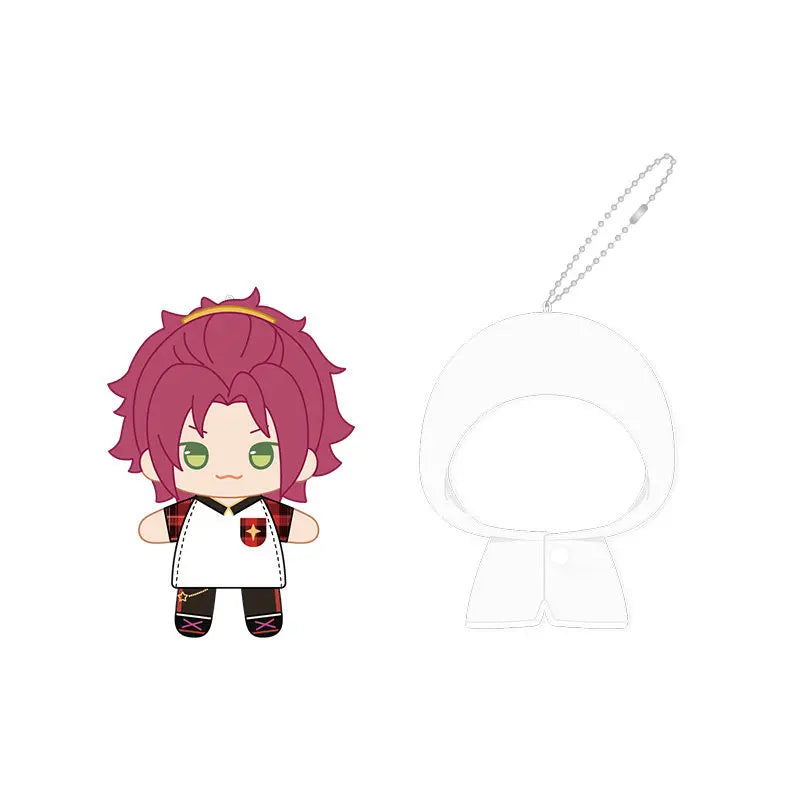 Ensemble Stars!! 2 Poupées à doigts en peluche douce style imperméable, porte-clés et pendentifs de sac, figurines mignonnes, jouets d'anime et de jeu, poupées de collection