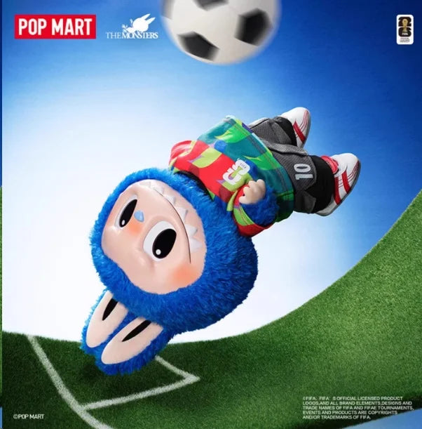 Authentique Pop Mart The Monsters X Fifa World Cup 2026 Series Figurine en vinyle et peluche Labubu Mignonne Tendance Pendentif Poupée Cadeau de collection