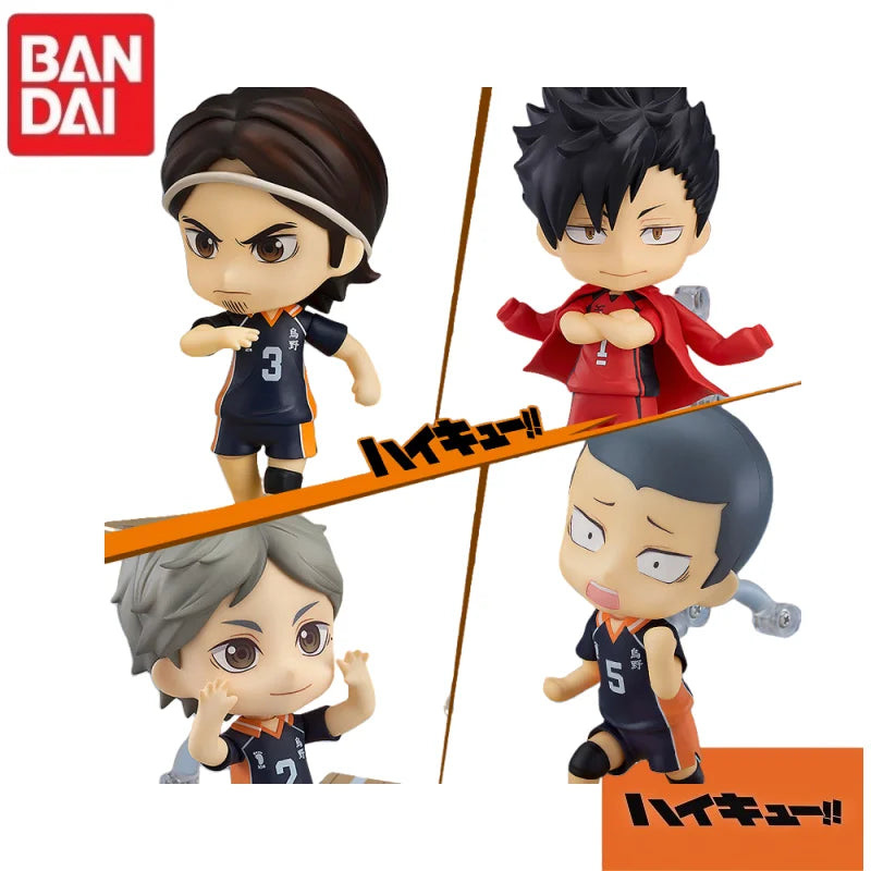 En Stock Original Bandai Gsc Nendoroid Haikyuu!! Shoyo Hinata Kageyama Tobio Kenma Kozume Version Q modèle de personnage à collectionner