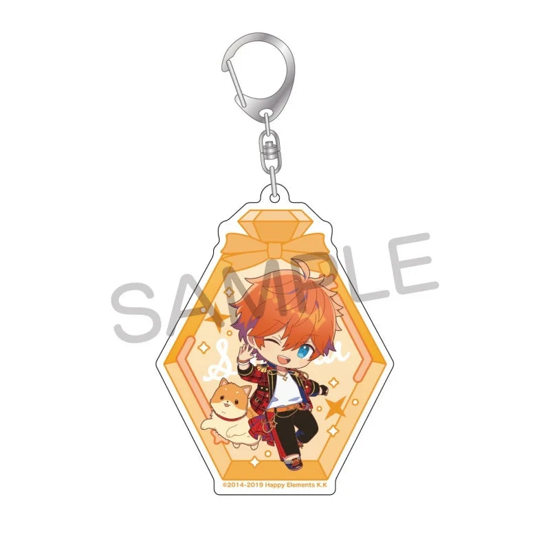 Ensemble Stars! Pendentif porte-clés en acrylique, version bouteille à message, pour sac, voiture, téléphone portable, cadeau pour amis et festivals