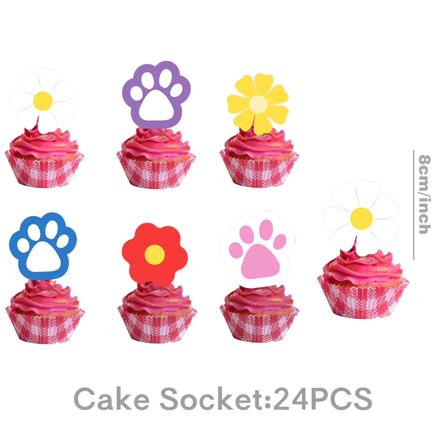 Gabby House – décoration de gâteau thème, carte de gâteau, fournitures de fête d'anniversaire pour enfants filles, choix de Cupcake pour réception-cadeau pour bébé