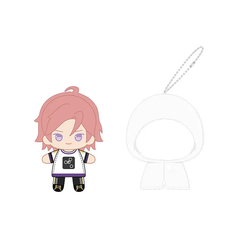Ensemble Stars!! 2 Poupées à doigts en peluche douce style imperméable, porte-clés et pendentifs de sac, figurines mignonnes, jouets d'anime et de jeu, poupées de collection