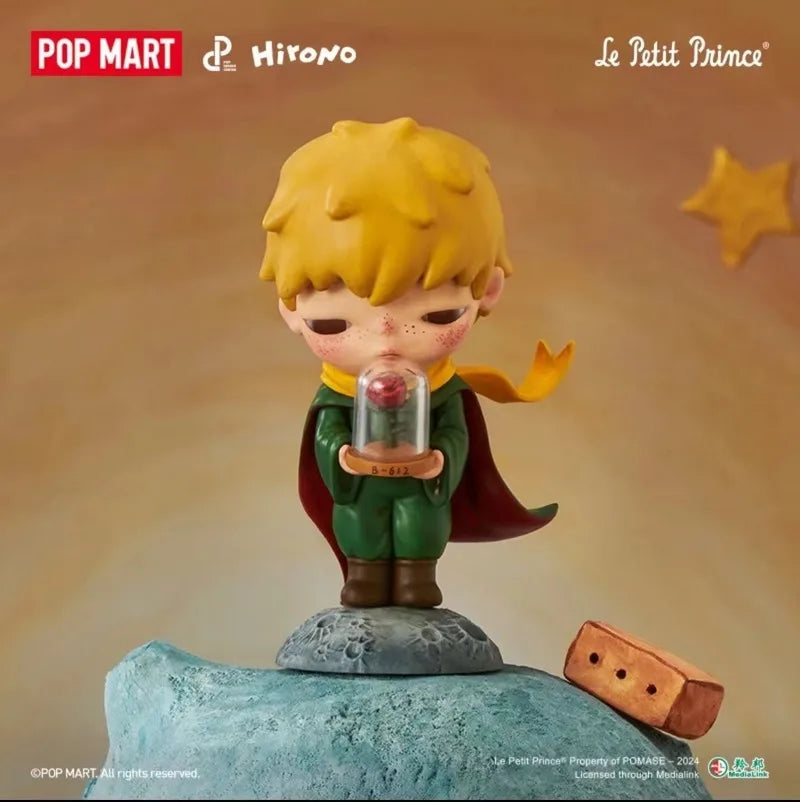 Figurine officielle authentique POP MART Hirono × Le Petit Prince, boîte mystérieuse, jouet mignon, boîte aveugle, cadeaux de vacances pour enfants