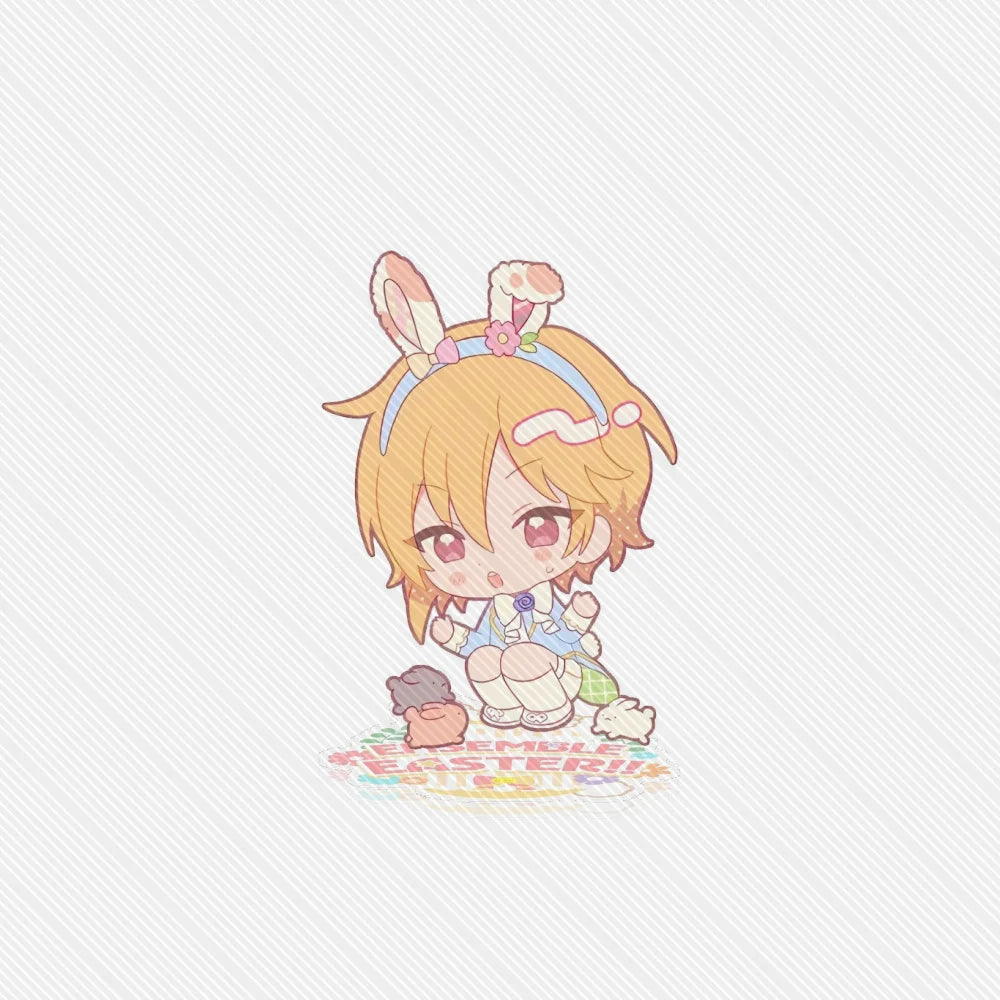 10CM Game Ensemble Stars!! Modèle de support en acrylique de Pâques, décoration de bureau, personnages de cosplay, accessoires d'ornement, bons cadeaux de Noël