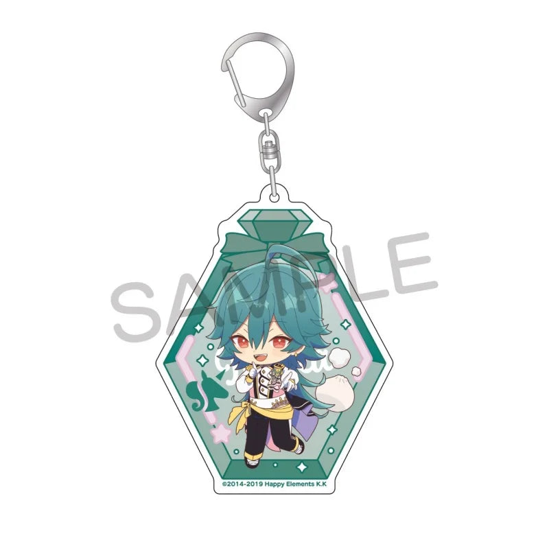 Ensemble Stars! Pendentif porte-clés en acrylique, version bouteille à message, pour sac, voiture, téléphone portable, cadeau pour amis et festivals