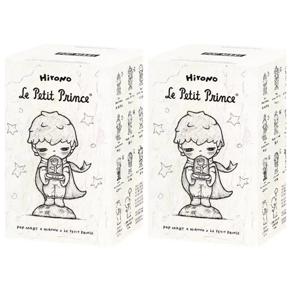 Figurine officielle authentique POP MART Hirono × Le Petit Prince, boîte mystérieuse, jouet mignon, boîte aveugle, cadeaux de vacances pour enfants