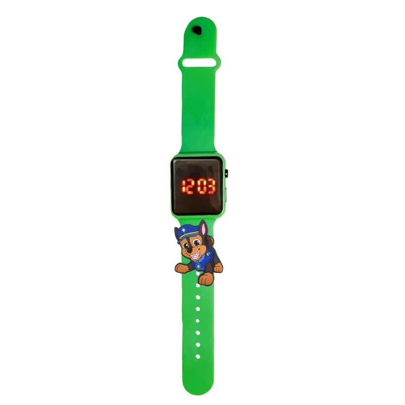 Dessin animé patte patrouille enfants montre montres de mode électronique affichage LED numérique montres étanche cadeau de vacances enfants montres