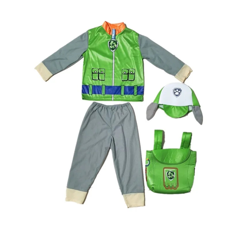 Costume de cosplay Pat' Patrouille pour enfants, tenue créative pour spectacle de scène, déguisement Chase Skye pour garçon et fille