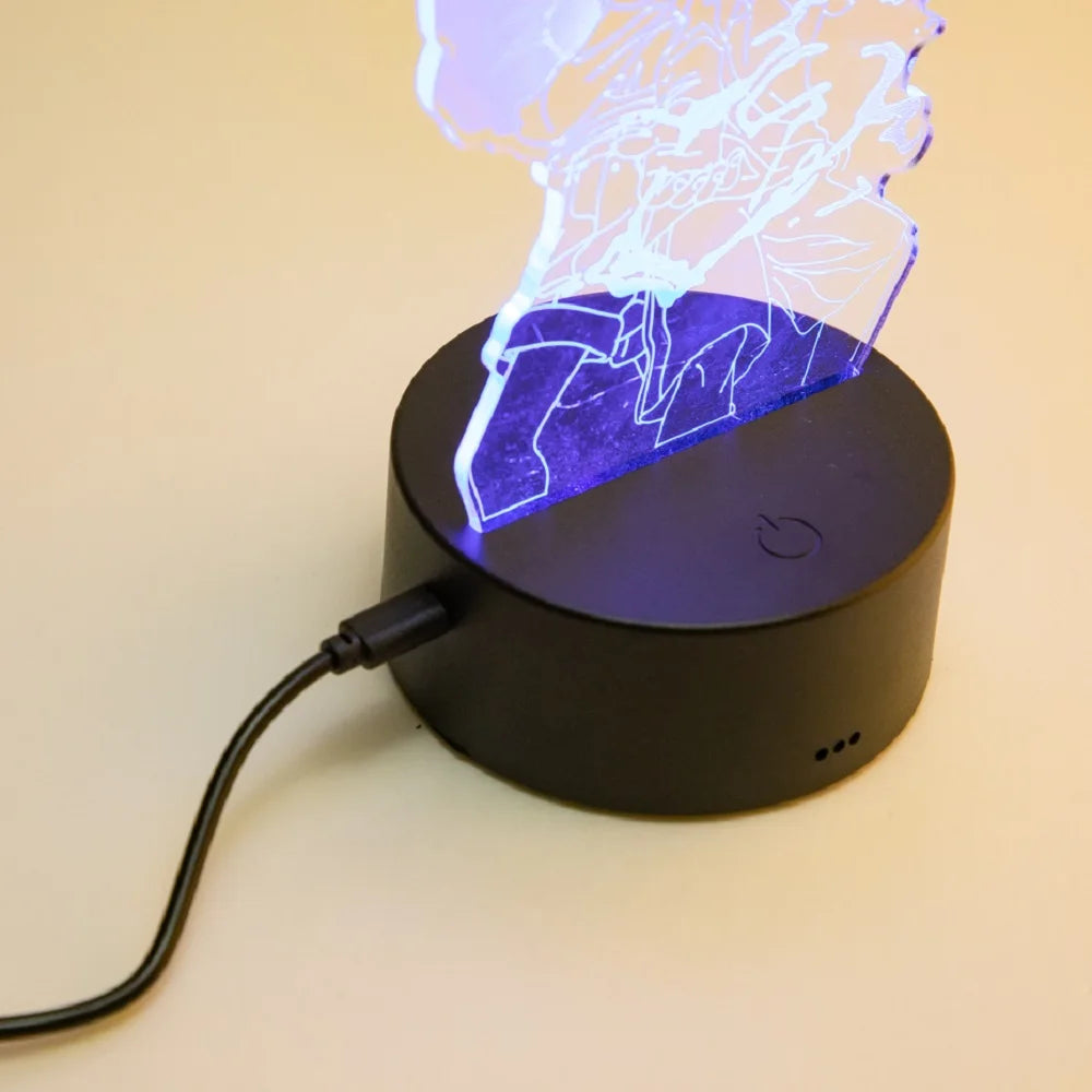 Veilleuse 3D Dog Patrol à télécommande tactile, 7 couleurs, dégradé automatique, veilleuse LED, décoration de la maison, cadeau de Noël pour enfants