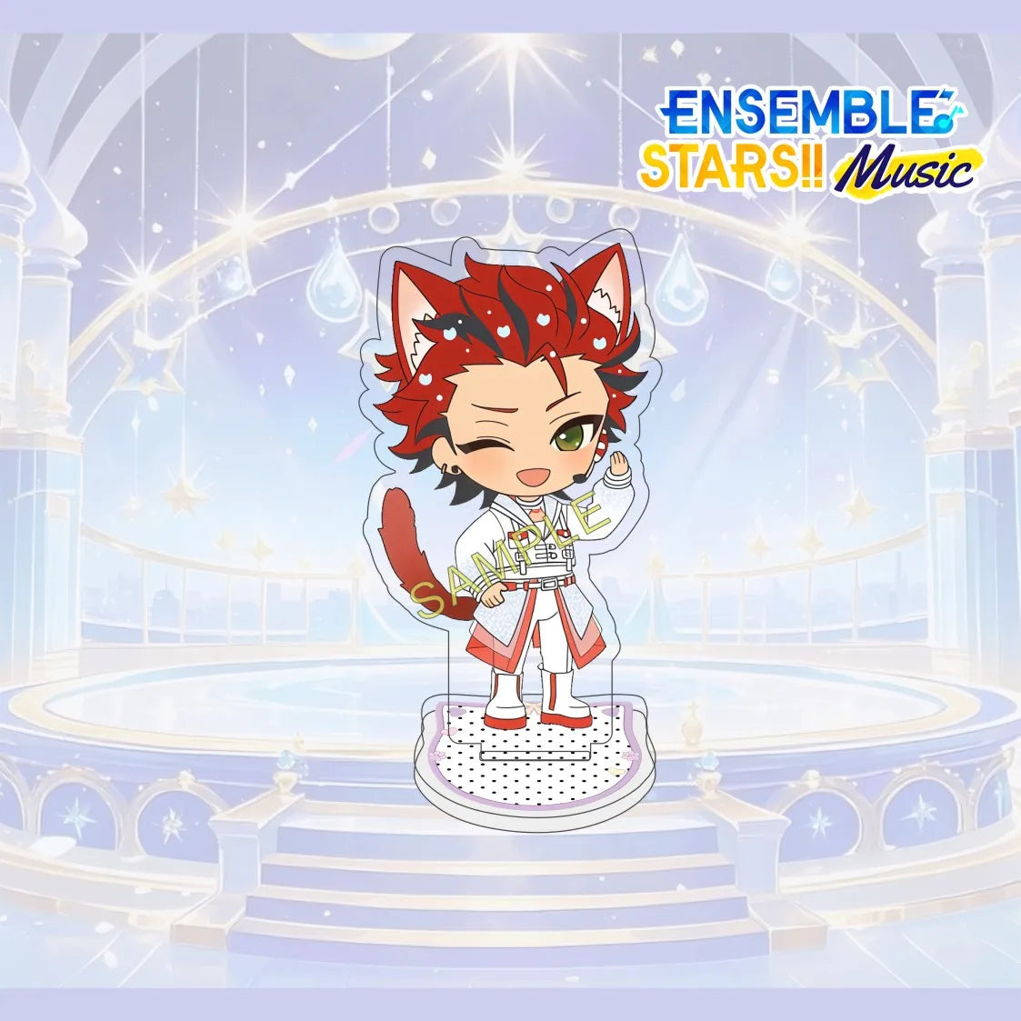 Figurine Acrylique 10 cm Ensemble Stars (Anime Game) – Personnage Complet Mignon – Décoration de Bureau – Collection Fan – Cadeau – Porte-clés