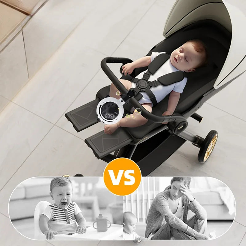 Dispositif Apaisant Portable pour Bébé – Balanceur de Poussette Bluetooth Rechargeable USB-C