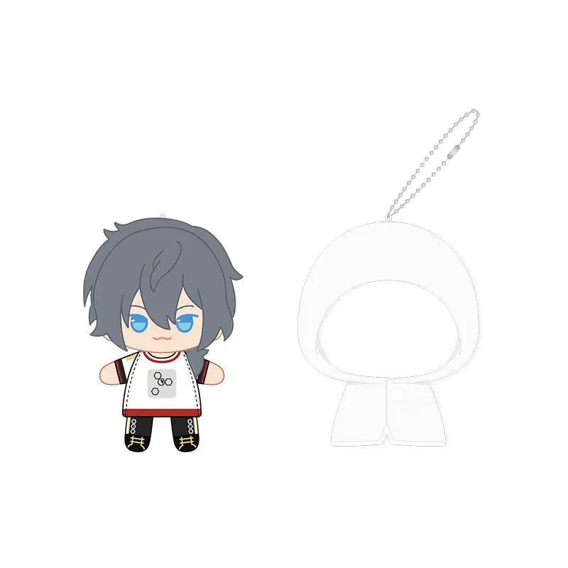 Ensemble Stars!! 2 Poupées à doigts en peluche douce style imperméable, porte-clés et pendentifs de sac, figurines mignonnes, jouets d'anime et de jeu, poupées de collection