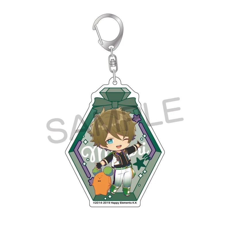 Ensemble Stars! Pendentif porte-clés en acrylique, version bouteille à message, pour sac, voiture, téléphone portable, cadeau pour amis et festivals