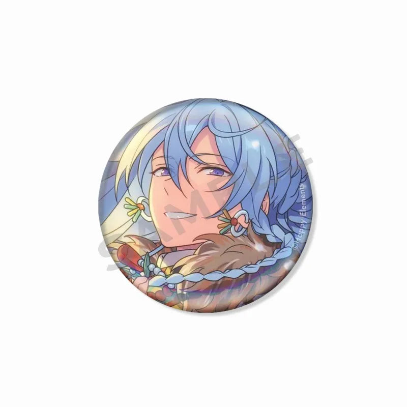 Ensemble étoiles Wataru Hibiki Badge mignon dessin animé idole broche bricolage Itbag vêtements chapeau accessoires Anime périphérique cadeau de collection