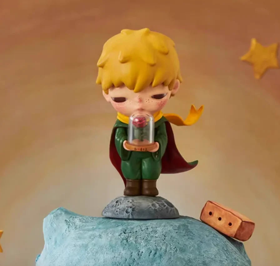 Figurine officielle authentique POP MART Hirono × Le Petit Prince, boîte mystérieuse, jouet mignon, boîte aveugle, cadeaux de vacances pour enfants