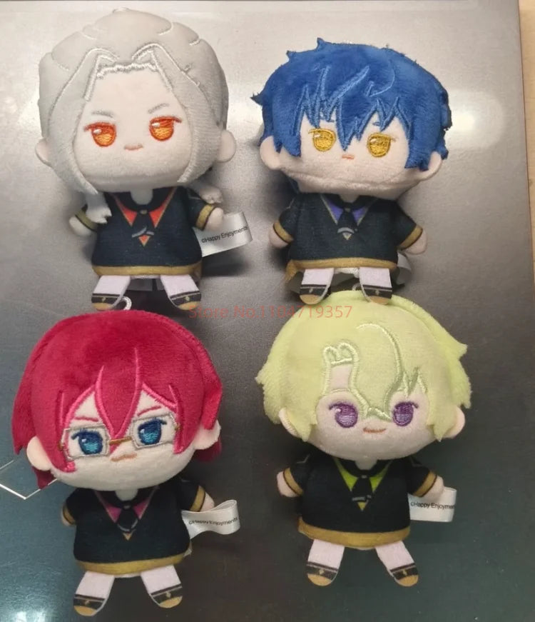 Ensemble Stars!! 2 Poupées à doigts en peluche douce style imperméable, porte-clés et pendentifs de sac, figurines mignonnes, jouets d'anime et de jeu, poupées de collection