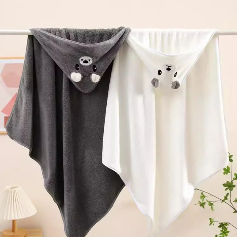 Cape de Bain Bébé à Capuche – Serviette Douce et Ultra Absorbante pour Nouveau-né et Enfant