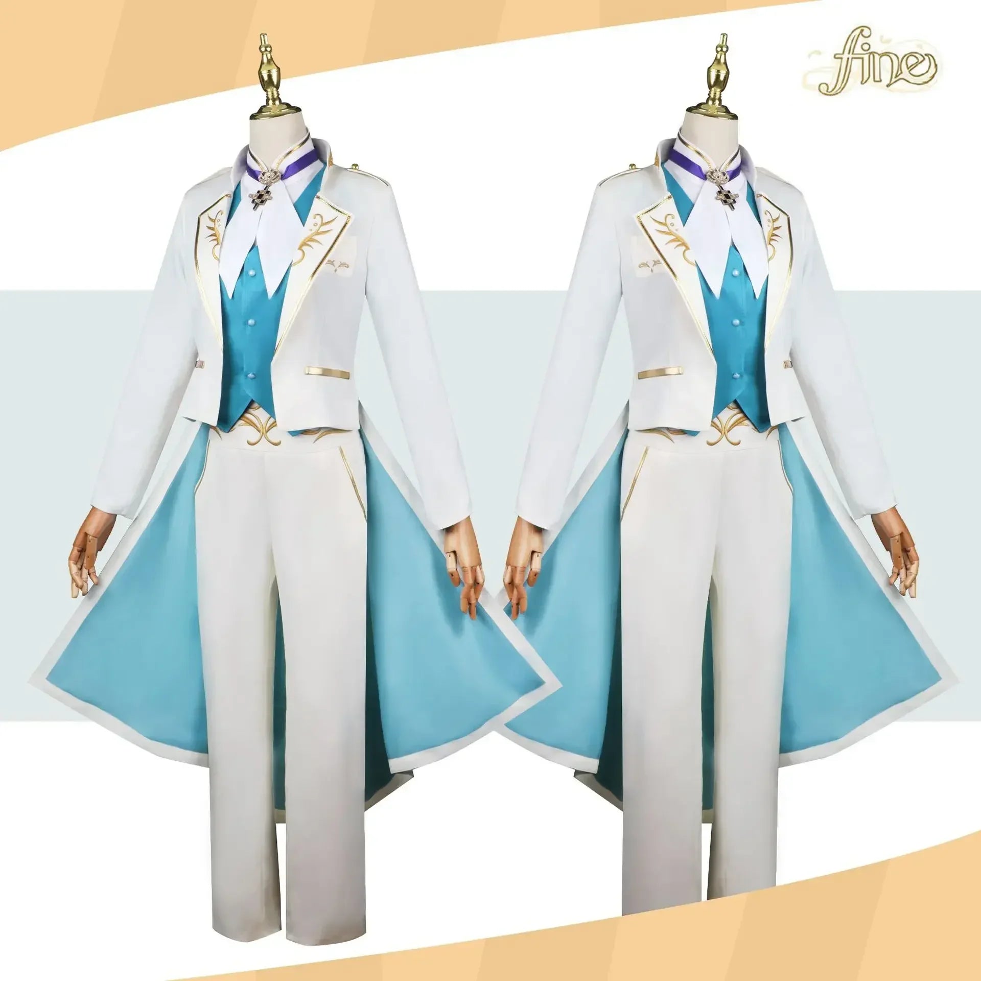 Anime Ensemble étoiles équipe Fine Tenshouin Eichi Hibiki Wataru Fushimi Yuzuru Tori Himemiya Cosplay Costume pour unisexe