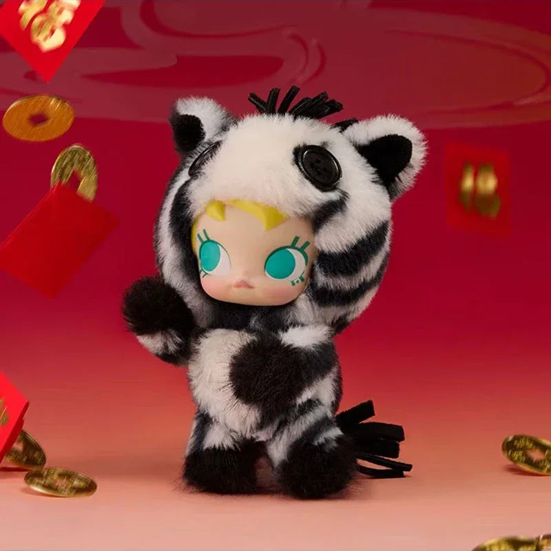 POP MART – pendentif en peluche en vinyle, série Have A Good Run, boîte aveugle, jouet mystère, Figurine, décoration de maison, ornement, véritable sac de devinettes