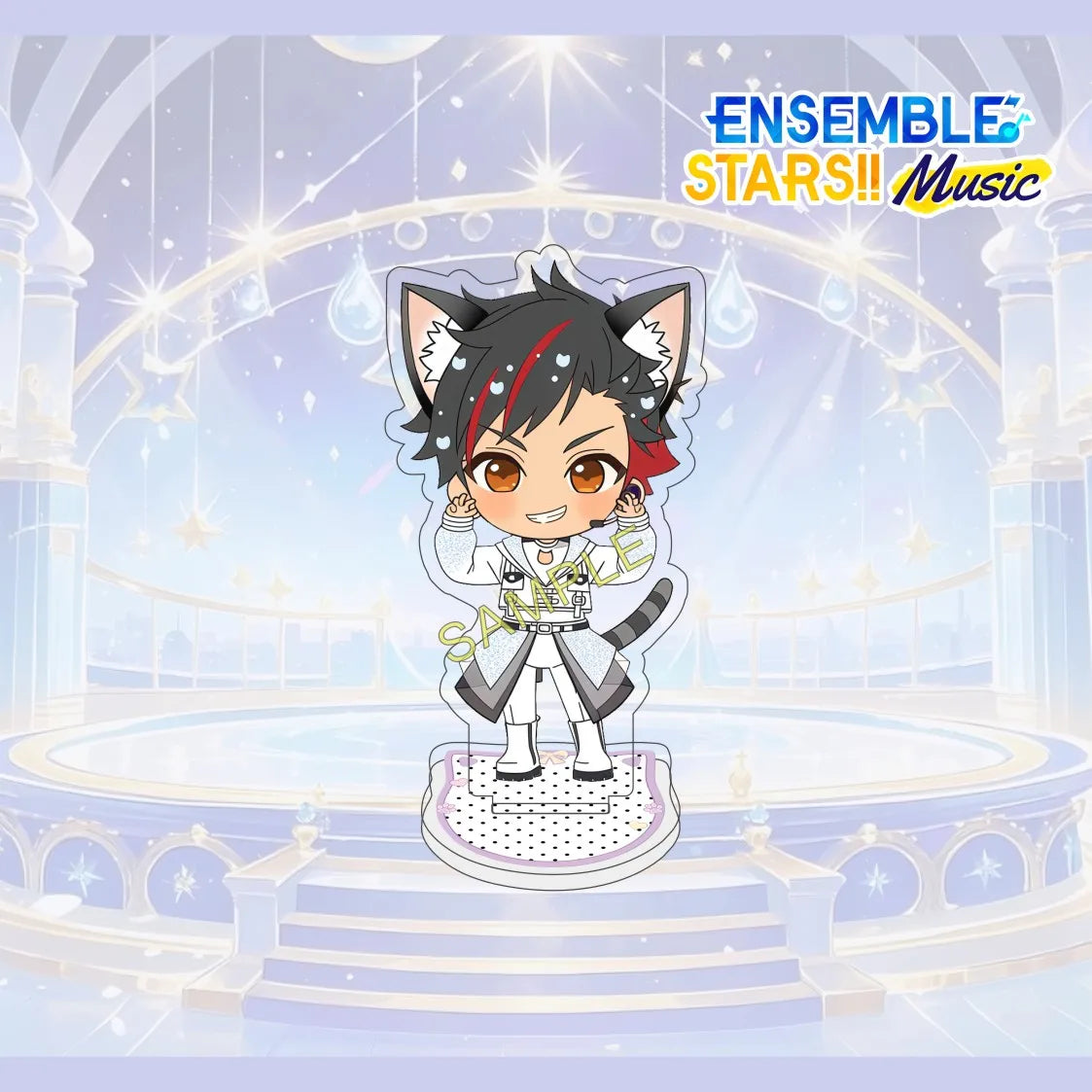 Figurine Acrylique 10 cm Ensemble Stars (Anime Game) – Personnage Complet Mignon – Décoration de Bureau – Collection Fan – Cadeau – Porte-clés