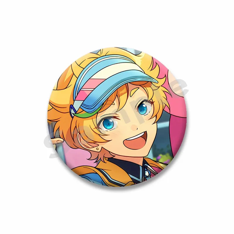 Ensemble étoiles Anime broche sur sac à dos dessin animé rôle Tatsumi Kazehaya Eichi Tenshouin Badge pour vêtements bijoux cadeau pour amis