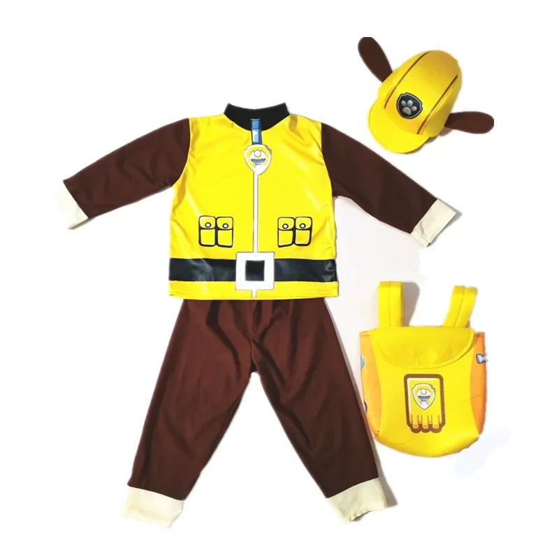 Costume de cosplay Pat' Patrouille pour enfants, tenue créative pour spectacle de scène, déguisement Chase Skye pour garçon et fille