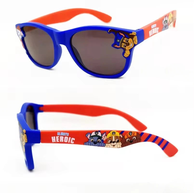 Lunettes de soleil Paw Patrol, lunettes de soleil pour enfants avec motif de chien de dessin animé, adaptées aux garçons et aux filles, lunettes de soleil mignonnes pour enfants