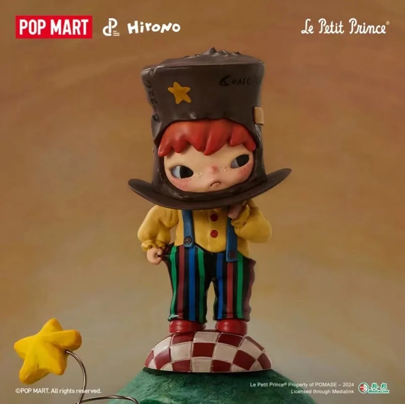 Figurine officielle authentique POP MART Hirono × Le Petit Prince, boîte mystérieuse, jouet mignon, boîte aveugle, cadeaux de vacances pour enfants