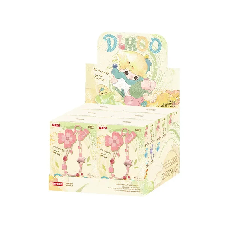 Authentique Pop Mart Dimoo Moments In Bloom Series Charm Décoratif Boîte Mystère Cordon de Téléphone Tendance Cadeau de Collection