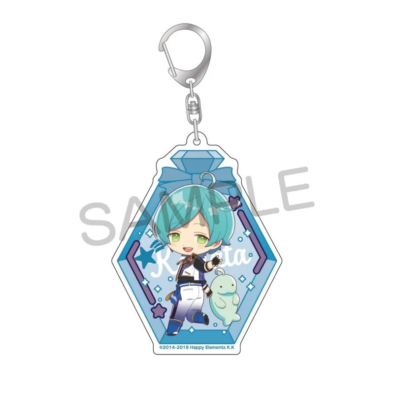 Ensemble Stars! Pendentif porte-clés en acrylique, version bouteille à message, pour sac, voiture, téléphone portable, cadeau pour amis et festivals