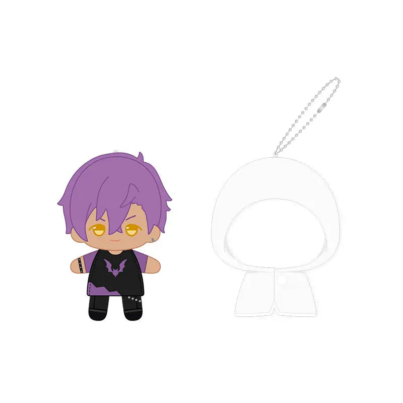 Ensemble Stars!! 2 Poupées à doigts en peluche douce style imperméable, porte-clés et pendentifs de sac, figurines mignonnes, jouets d'anime et de jeu, poupées de collection