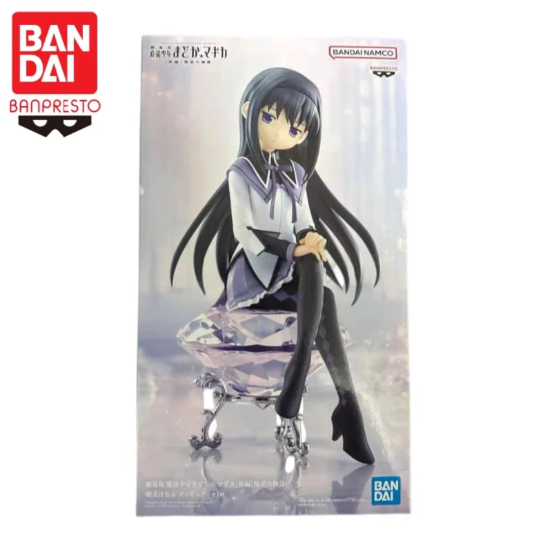 En stock, figurines originales Bandai Puella Magi Madoka Magica Kaname Madoka Miki Sayaka Rebellious Stories, modèles de personnages d'anime, jouets cadeaux