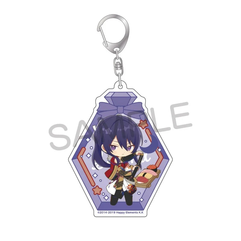 Ensemble Stars! Pendentif porte-clés en acrylique, version bouteille à message, pour sac, voiture, téléphone portable, cadeau pour amis et festivals