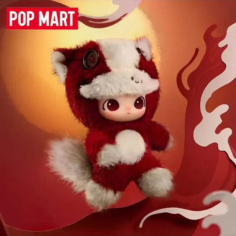 POP MART – pendentif en peluche en vinyle, série Have A Good Run, boîte aveugle, jouet mystère, Figurine, décoration de maison, ornement, véritable sac de devinettes