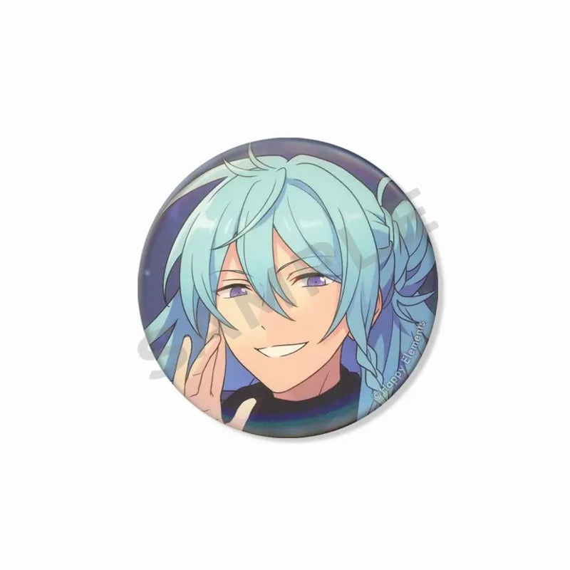 Ensemble étoiles Wataru Hibiki Badge mignon dessin animé idole broche bricolage Itbag vêtements chapeau accessoires Anime périphérique cadeau de collection