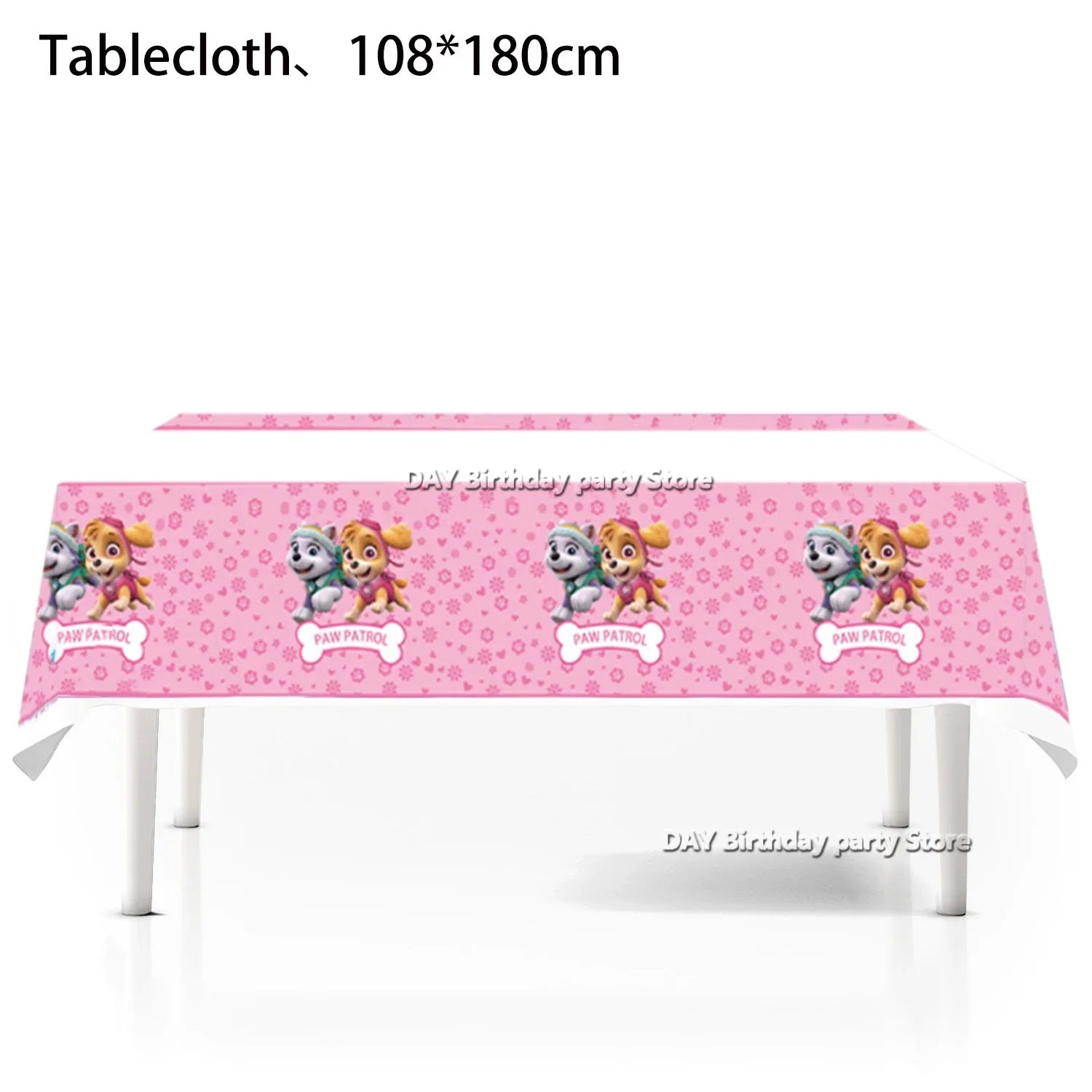 Paw Patrol – nappe d'anniversaire pour chien, décoration pour garçon et fille, réception-cadeau pour bébé, rose et bleu, fournitures de fête, cadeaux