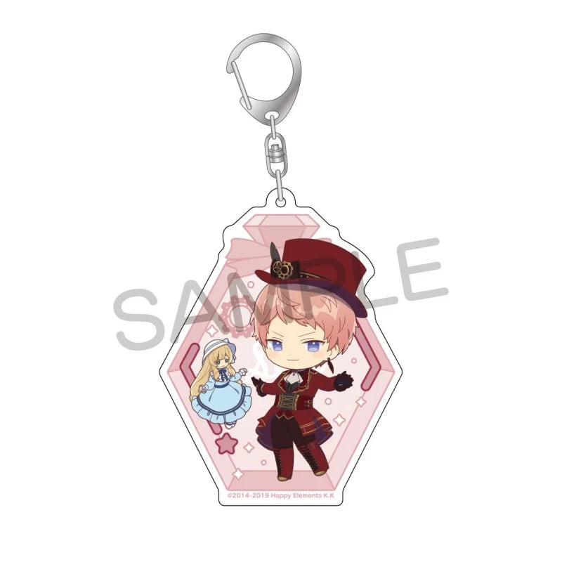 Ensemble Stars! Pendentif porte-clés en acrylique, version bouteille à message, pour sac, voiture, téléphone portable, cadeau pour amis et festivals