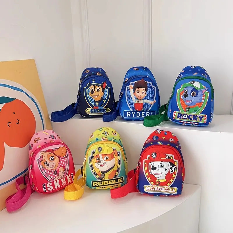 Paw Patrol sac de poitrine enfants enfants Mini sacs à bandoulière en plein air garçons filles Paw Patrol sac accessoires de costumes étudiants bébé sac