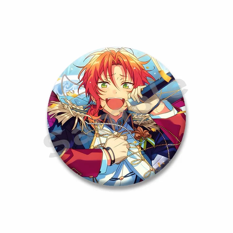 Ensemble étoiles Anime broche sur sac à dos dessin animé rôle Tatsumi Kazehaya Eichi Tenshouin Badge pour vêtements bijoux cadeau pour amis