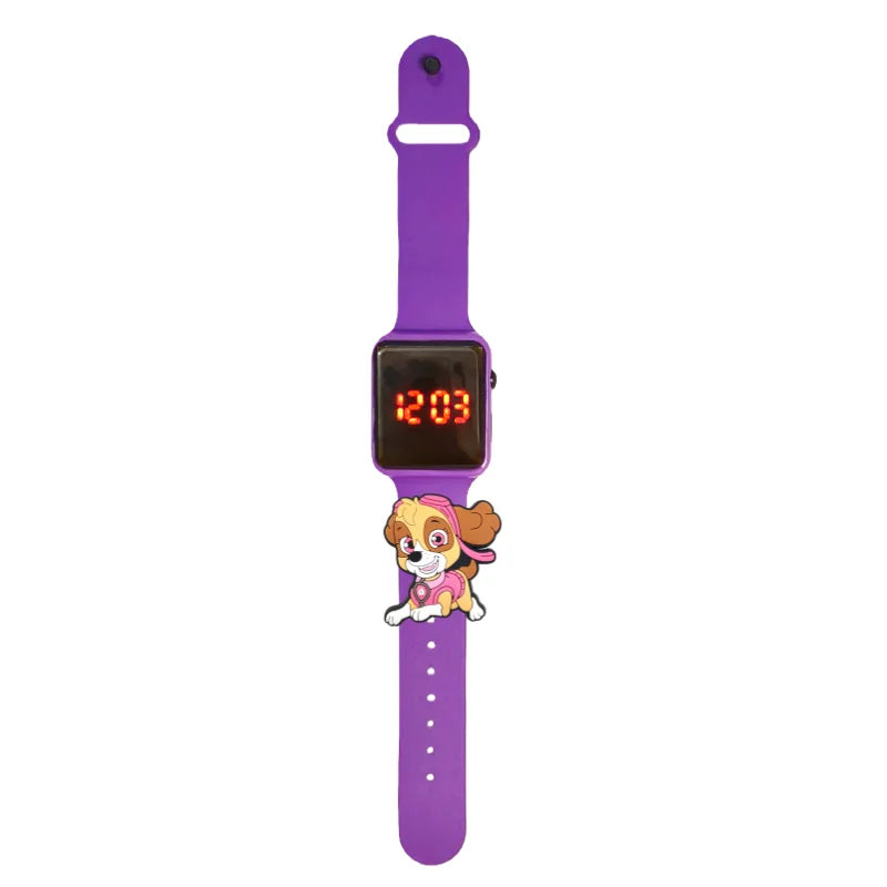 Dessin animé patte patrouille enfants montre montres de mode électronique affichage LED numérique montres étanche cadeau de vacances enfants montres